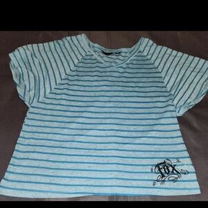 Fox Blue Casual Short Sleeve Tee